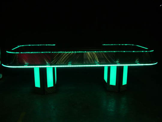 Lighted Craps Table for Casino Party Rentals